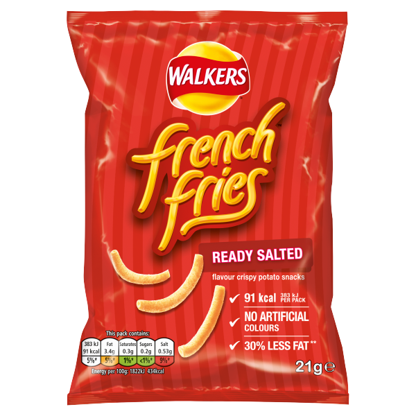 Walkers French Fries Ready Salted Snacks 21g (Dec 22) RRP 39p CLEARANCE