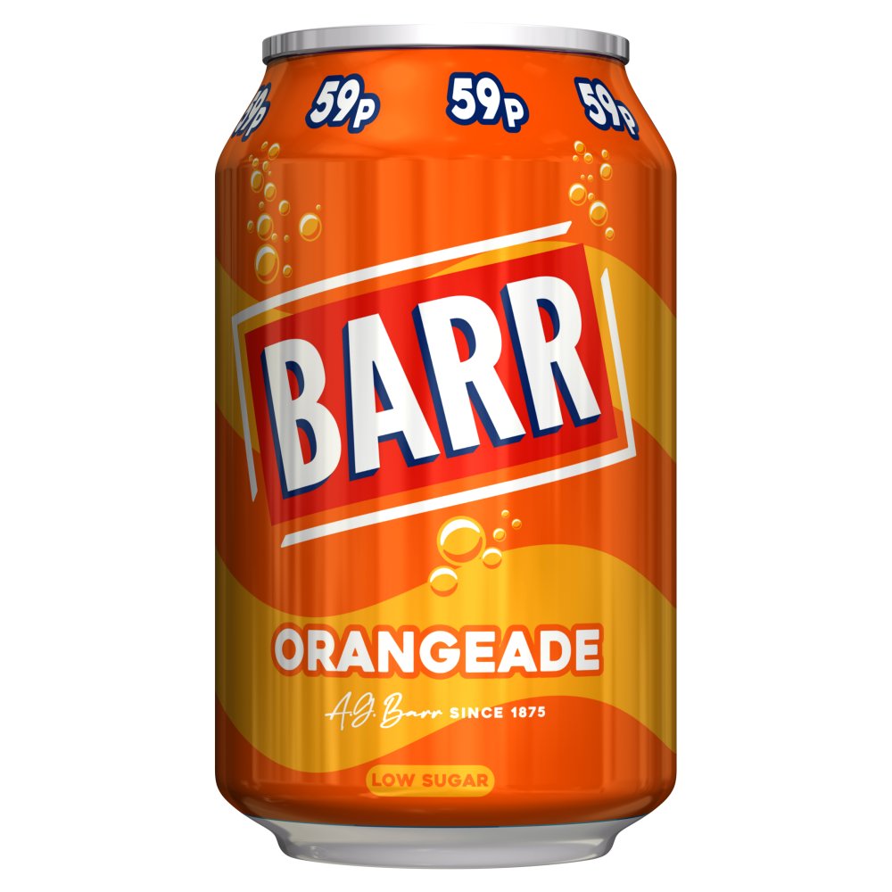 Barr Orangeade 330ml RRP 59p CLEARANCE XL 39p or 3 for 99p