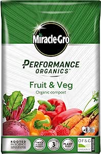 Miracle-Gro Performance Organics Fruit & Veg Organic Compost 40 Litres RRP £14.29 CLEARANCE XL £10.99