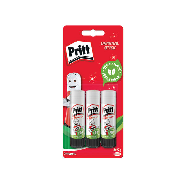 Pritt Stick Glue Stick 22g 3 Pack RRP £5.50 CLEARANCE XL £3.99