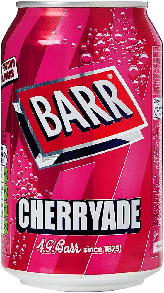 Barr Cherryade Can 330ml RRP 50p CLEARANCE XL 39p or 3 for £0.99