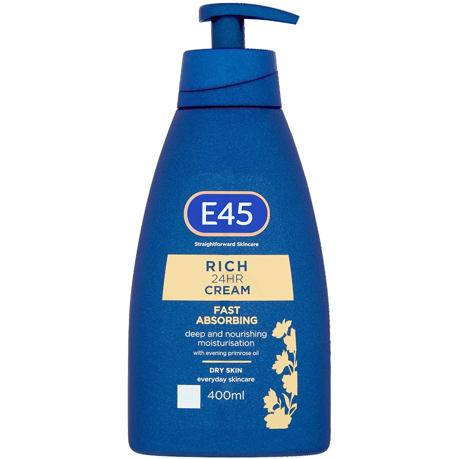 E45 Rich 24HR Fast Absorbing Cream 400ml RRP 9 CLEARANCE XL 7.99