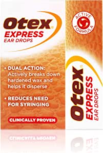 Otex Express Ear Drops Clinically Proven Ear Wax Removal Drops 10ml RRP 5.88 CLEARANCE XL 3.99