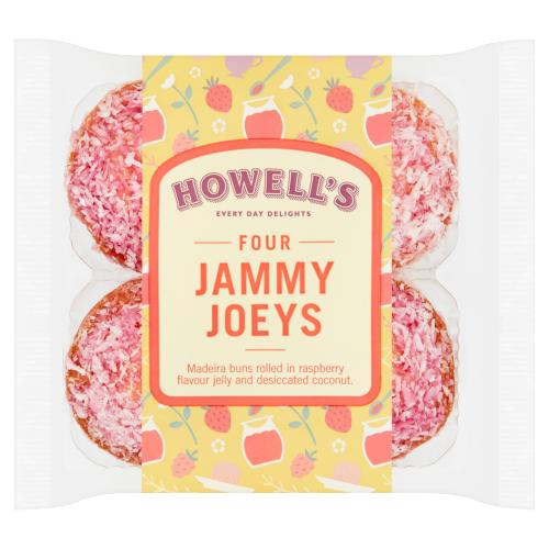 Howell's 4 Jammy Joeys (Oct - Nov 23) RRP £1.35 CLEARANCE XL 89p or 2 for £1.50