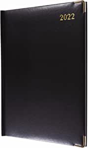 Collins Classic Manager A4 Page Day with Appointments 2022 Diary - Black RRP £4.99 CLEARANCE XL £1.99