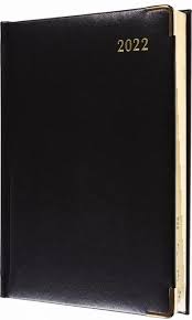 Collins Regal 2022 Diary with Black Pen Week to View Black RRP £7.32 CLEARANCE XL 20p