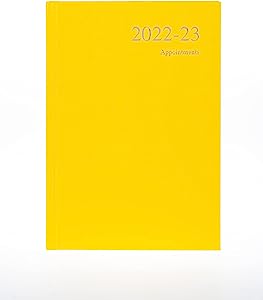 Collins Essential A5 Day A Page 2022-23 Mid-Year Diary - Yellow RRP £5.99 CLEARANCE XL £1.99