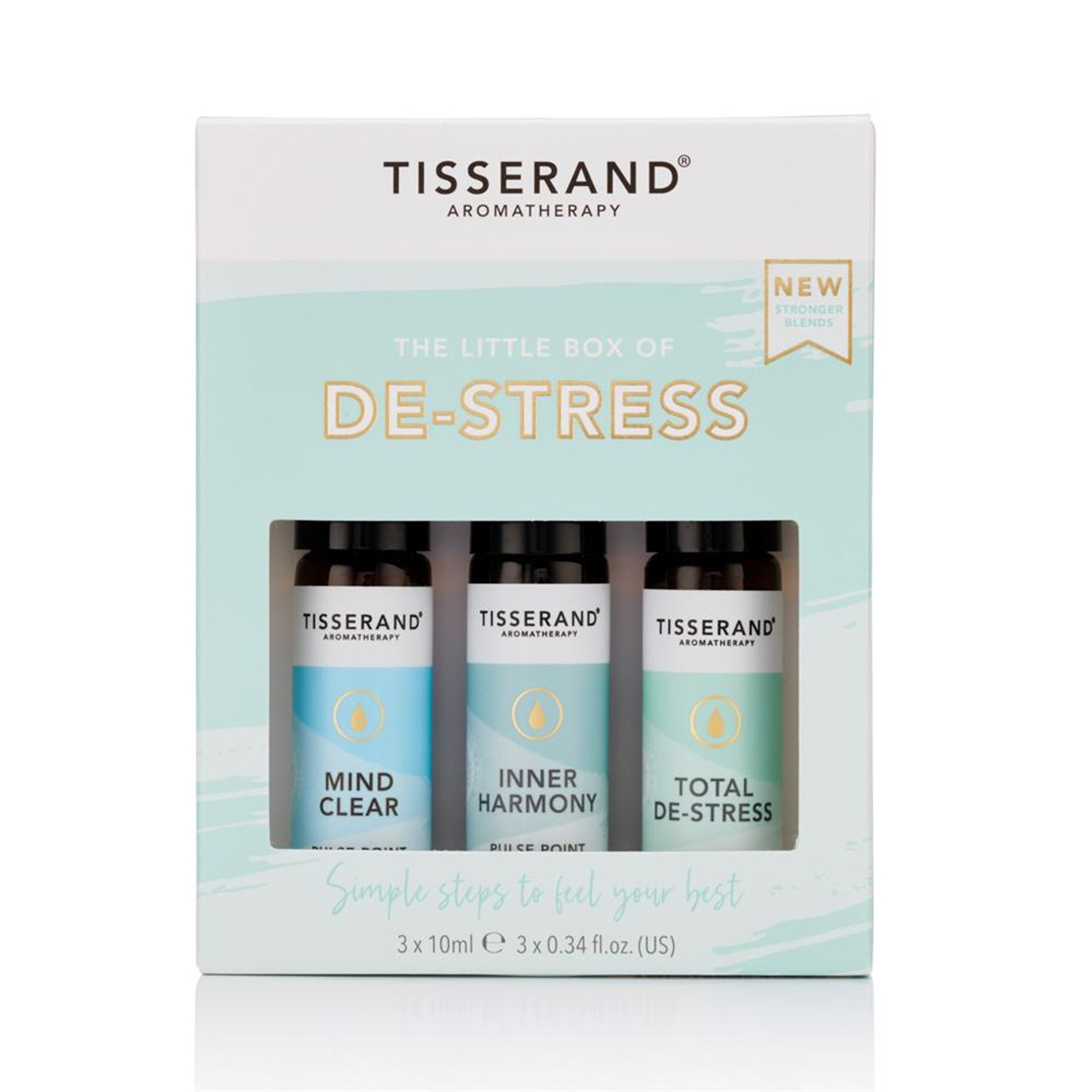 Tisserand Aromatherapy - The Little Box of De-Stress 3x 10ml RRP 13.45 CLEARANCE XL 9.99