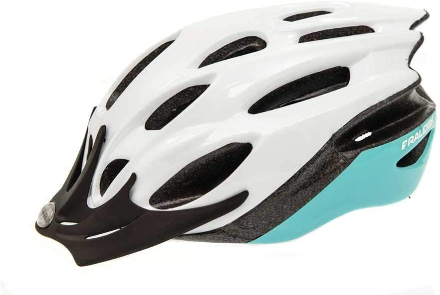 Raleigh Mission EVO Cycle Helmet White & Green 58-61cm RRP £16.99 CLEARANCE XL £14.99