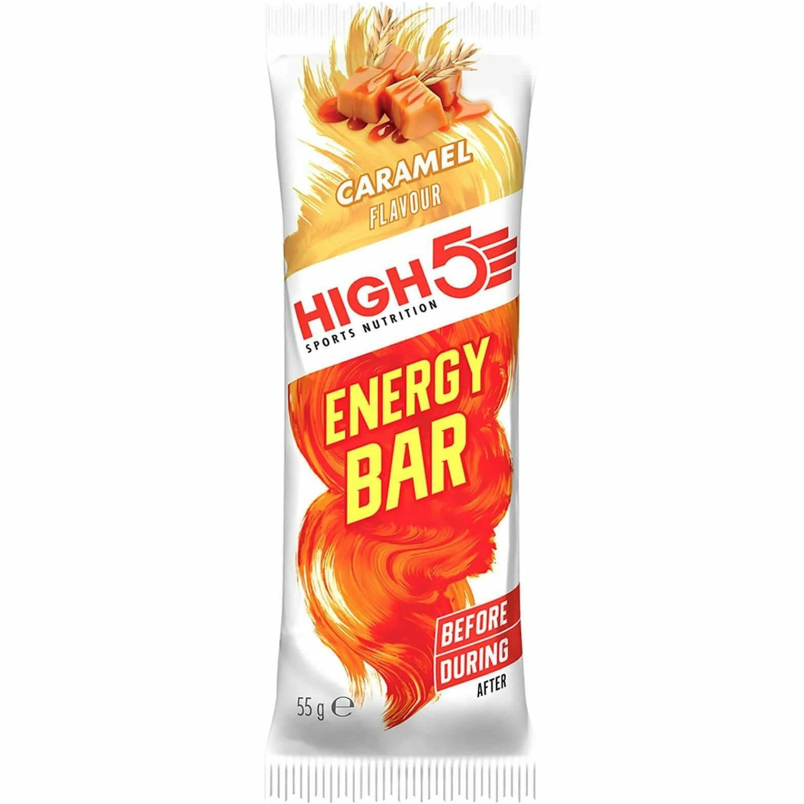 High 5 Sports Nutrition Energy Bar Caramel Flavour 55g RRP £1.25 CLEARANCE XL 89p or 2 for £1.50