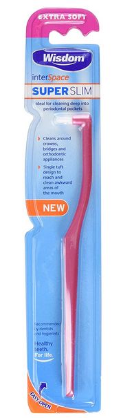 Wisdom Interspace Super Slim Extra Soft Brush Pink RRP £1.79 CLEARANCE XL £1.49