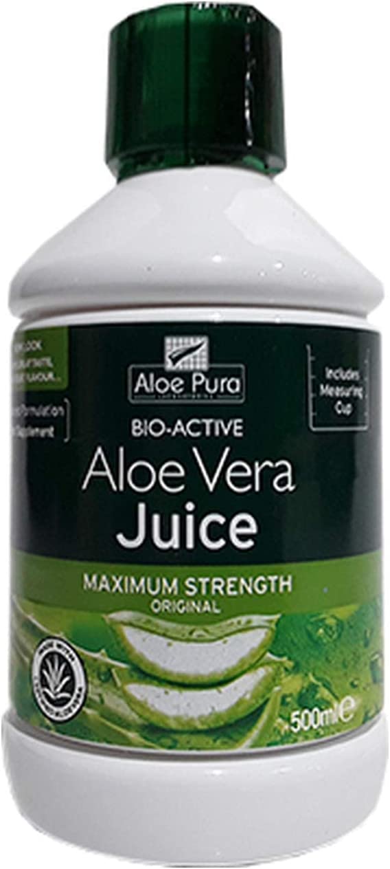 Aloe Pura Aloe Vera Juice Max Strength 500ml RRP £7.89 CLEARANCE XL £4.99