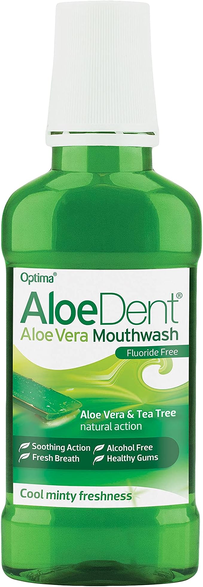 Optima Aloe Dent Fluoride Free Mouthwash 250ml RRP 4.99 CLEARANCE XL 3.99