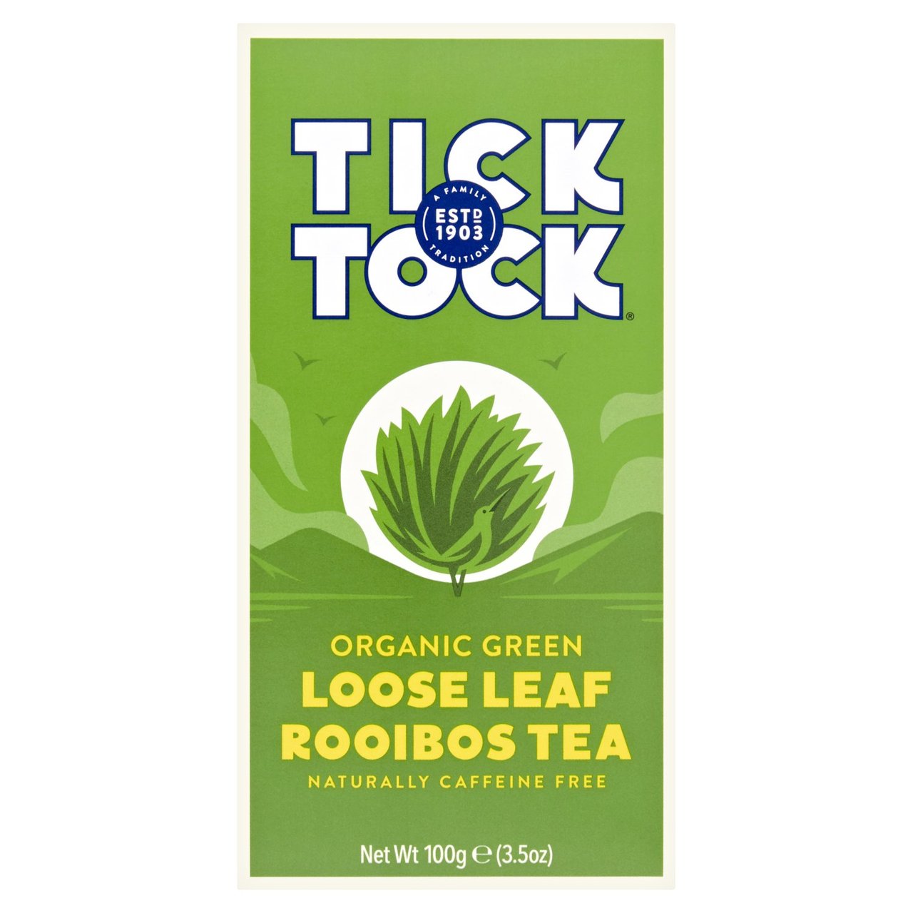 Tick Tock Loose leaf Green Tea 100g RRP 2.50 CLEARANCE XL 99p