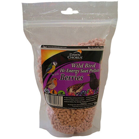 Dawn Chorus Wild Bird Hi-Energy Suet Pellets with Berries 500g RRP 1.59 CLEARANCE XL 99p