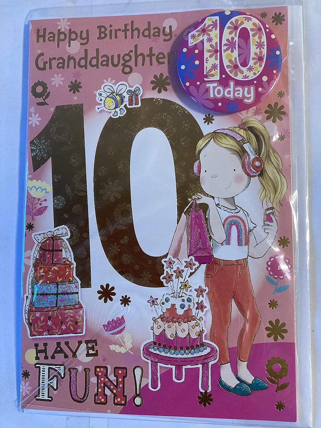 Xpress Yourself Happy Birthday Granddaughter 10 Today! Birthday Card RRP £3.99 CLEARANCE XL £2.99