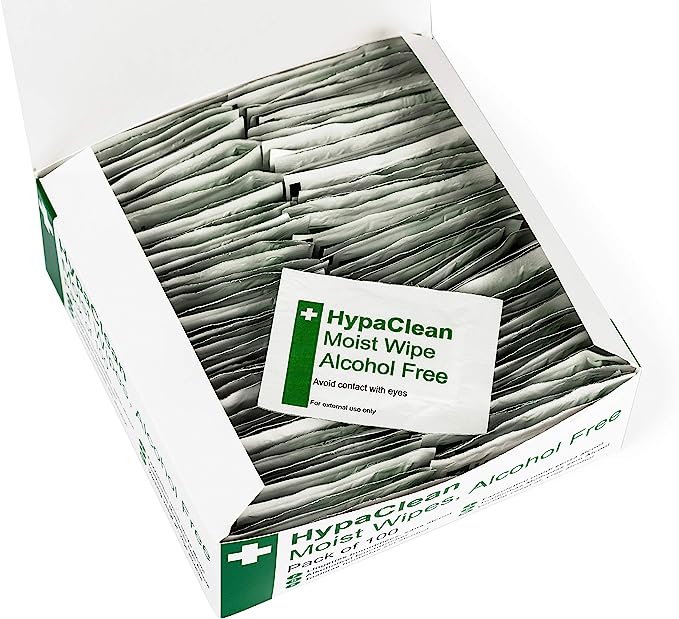 HypaClean Moist Wipes Alcohol Free Pack of 100 RRP £8.99 CLEARANCE XL £5.99