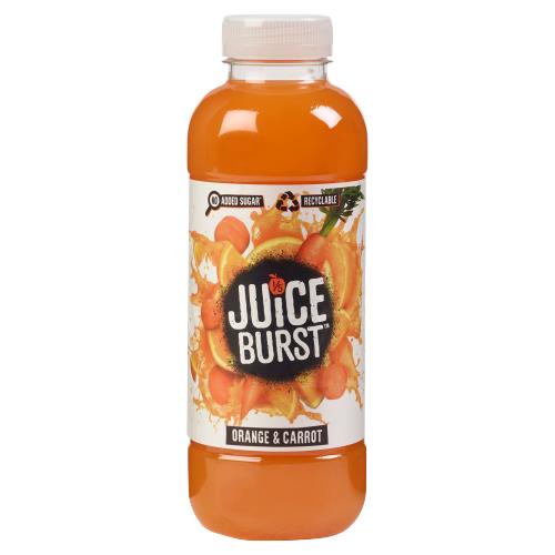 Juice Burst Orange & Carrot Flavour 500ml RRP £1.70 CLEARANCE XL 59p or 2 for £1