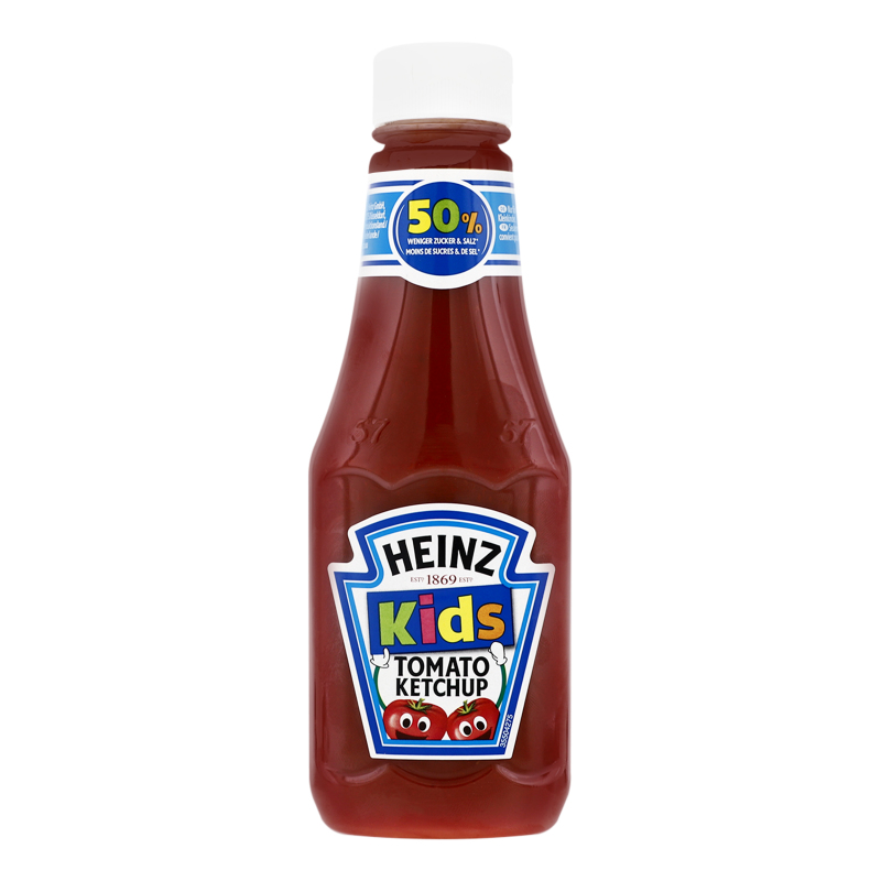 Heinz Kids Tomato Ketchup 50% Less Sugar & Salt 330g RRP 99p CLEARANCE XL 59p or 2 for £1