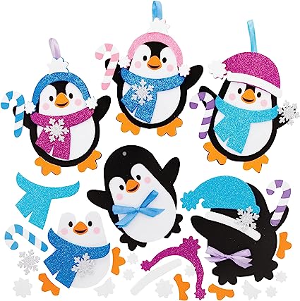 Baker Ross FE788 Penguin Mix and Match Decoration – Pack of 8 RRP £10.14 CLEARANCE XL £6.99