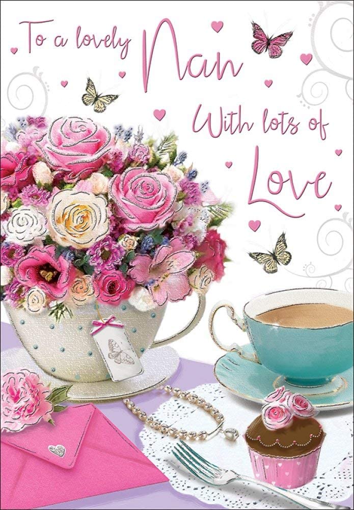 Regal Publishing ''To A Lovely Nan With Lots of Love'' Birthday Card RRP £2.99 CLEARANCE XL £1.99