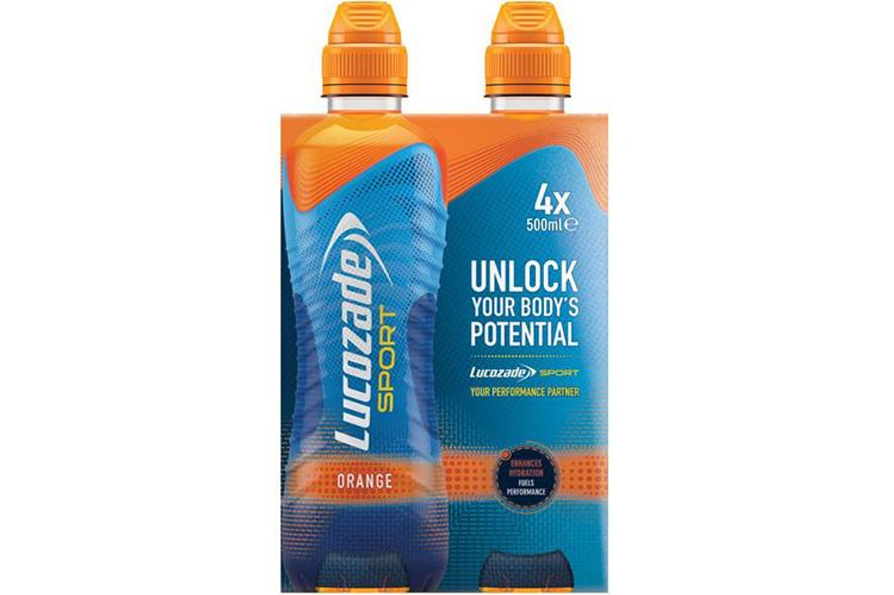 Lucozade Sport Orange 4x 500ml Multipack RRP 3 CLEARANCE XL 2.50