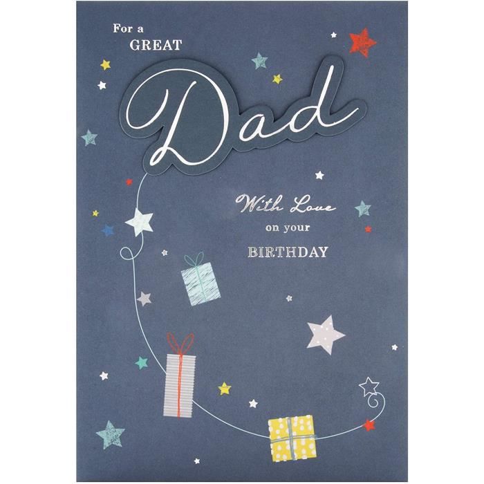 Hallmark Birthday Card for Dad RRP £2.80 CLEARANCE XL 99p