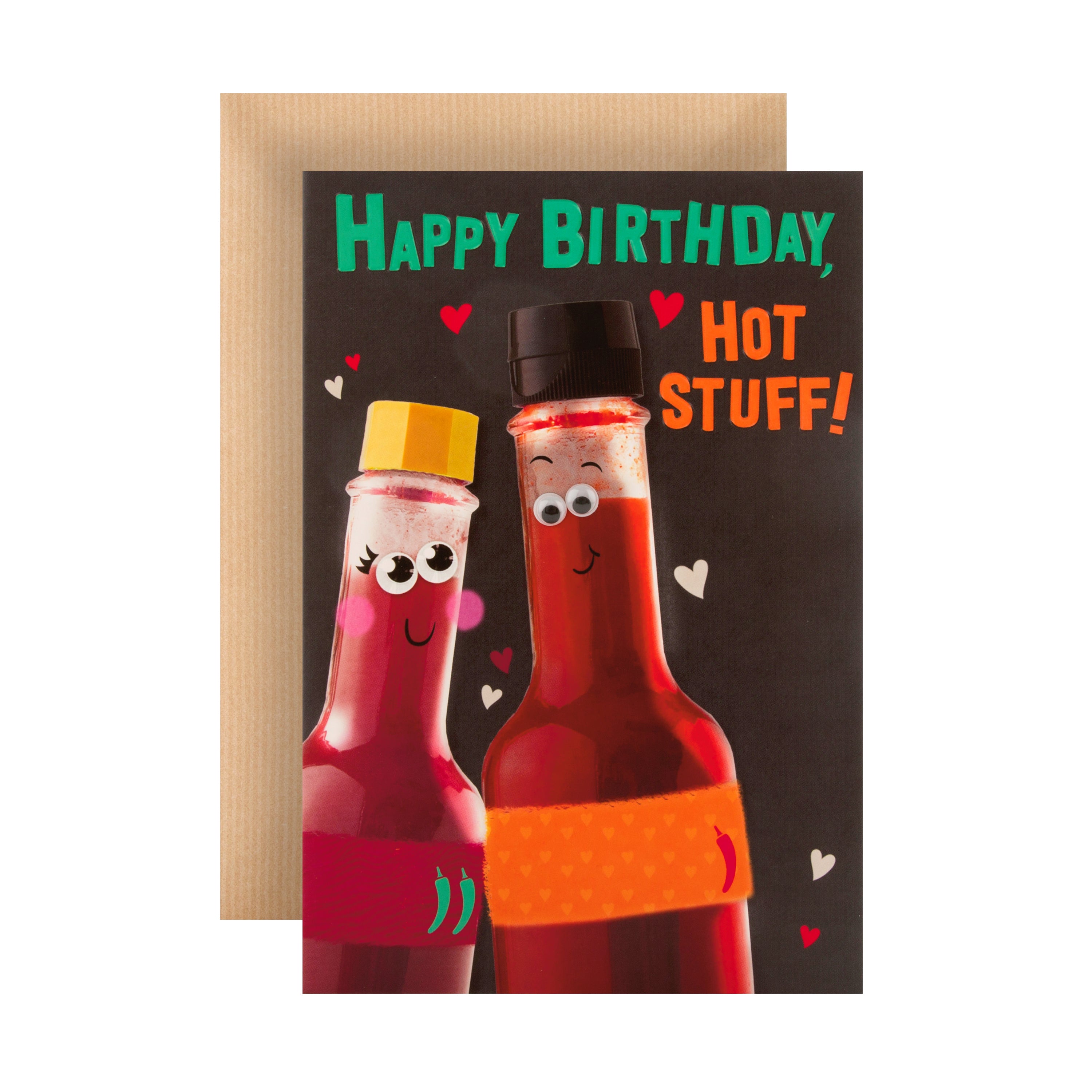 Hallmark Boyfriend Card ''Happy Birthday, Hot Stuff!'' RRP £2 CLEARANCE XL £1.50
