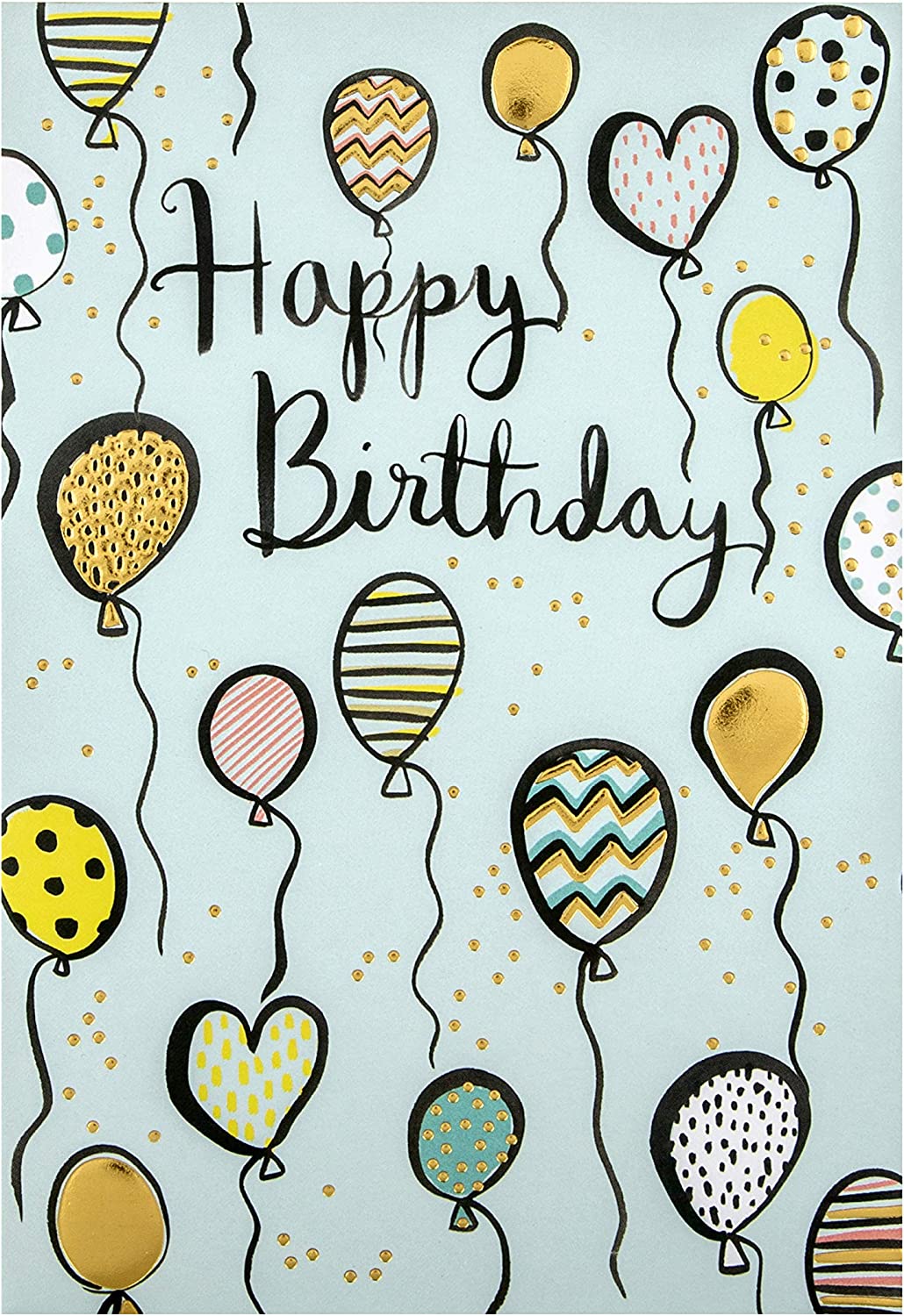 Hallmark Birthday Card - Blue Celebration Balloons Design RRP 3.96 CLEARANCE XL 1.99