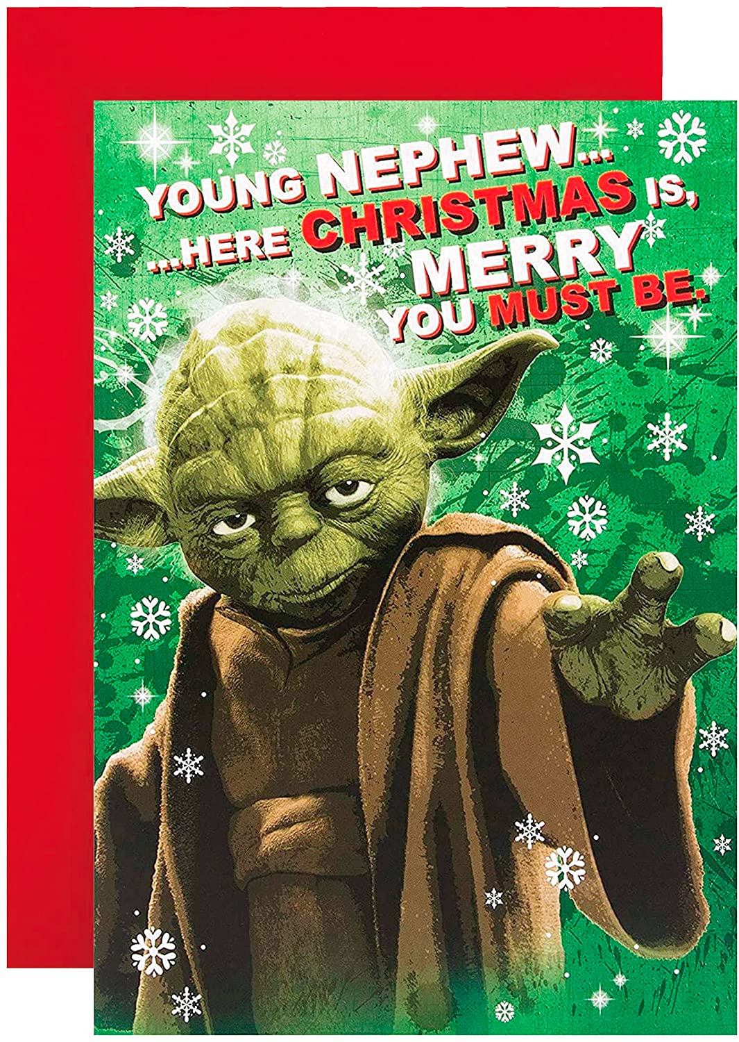 Hallmark Nephew Star Wars Christmas Card RRP £2.50 CLEARANCE XL £1.49
