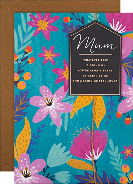 Hallmark Birthday Card for Mum Floral Design RRP £3.40 CLEARANCE XL £1.99