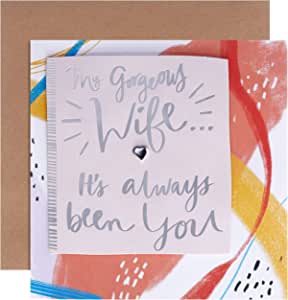 Hallmark Anniversary Card For Wife ''My Gorgeous Wife'' RRP £3.47 CLEARANCE XL £1.99