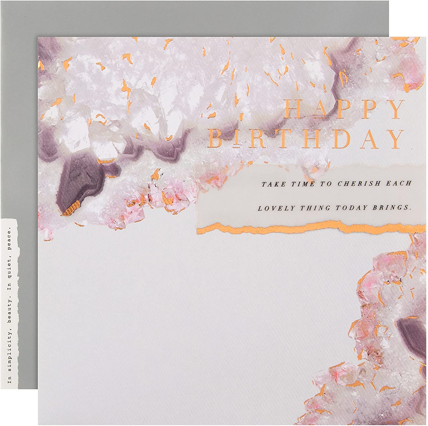 Hallmark Birthday Card ''Take Time To Cherish Each Lovely Thing Today Brings'' RRP £3.39 CLEARANCE XL £1.99