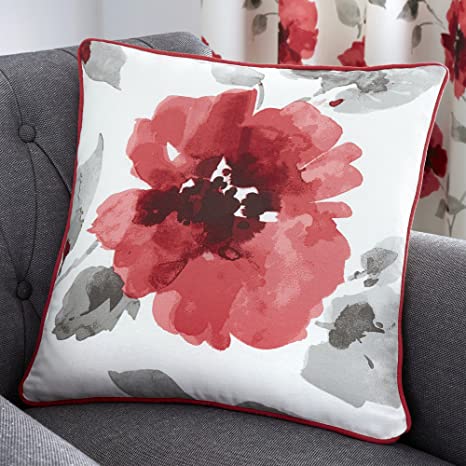 Fusion Cushion Cover Adriana Red 43 x 43cm RRP £9 CLEARANCE XL £4.99