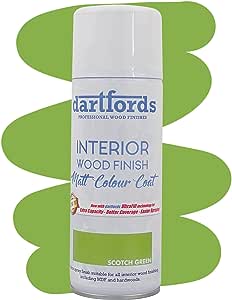 Dartfords Interior Wood Finish Matt Colour Coat Scotch Green Aerosol 400ml RRP £10.01 CLEARANCE XL £7.99