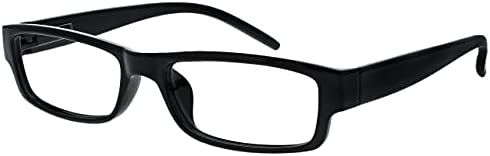 Opulize Black Plastic Reading Glasses +3.00 Strength RRP £2.50 CLEARANCE XL £1.99