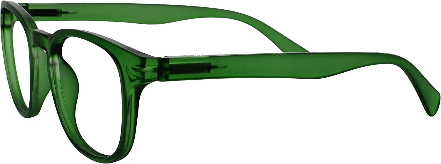 Opulize Matt Green Plastic Reading Glasses +2.00 Strength RRP £2.50 CLEARANCE XL £1.99
