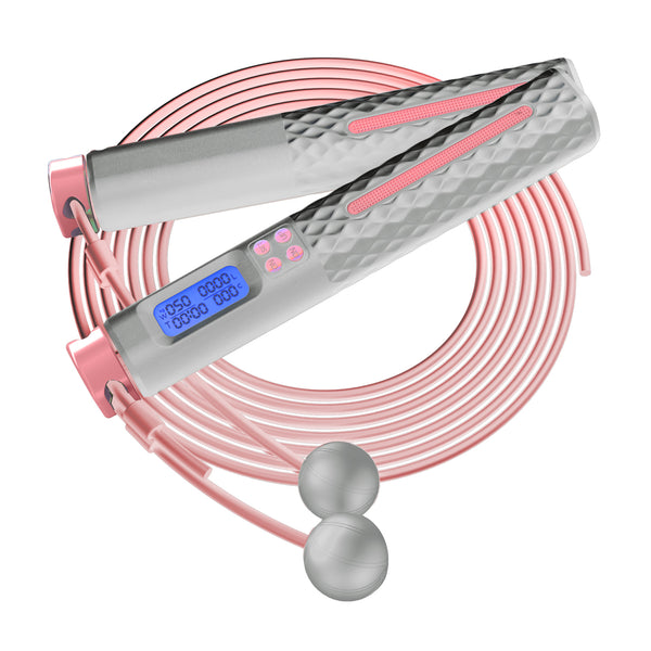 Gymcline 2-in-1 Smart Skipping Rope LCD Display Pink RRP £19.99 CLEARANCE XL £14.99