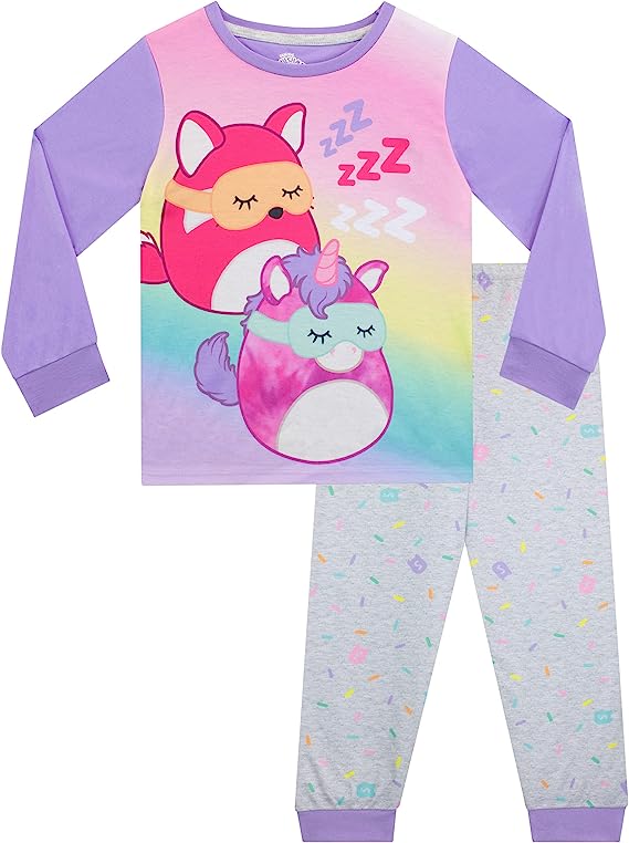 Squishmallows Girls Pyjamas Size 12 146cm 10-11 Years RRP £17.95 CLEARANCE XL £12.99