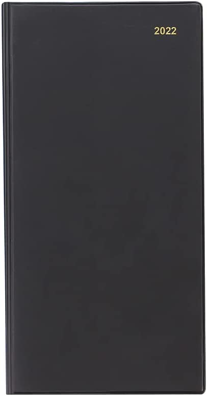 Letts of London Classic Slim six Month to View 2022 Diary English - Black RRP 8.99 CLEARANCE XL 3.99