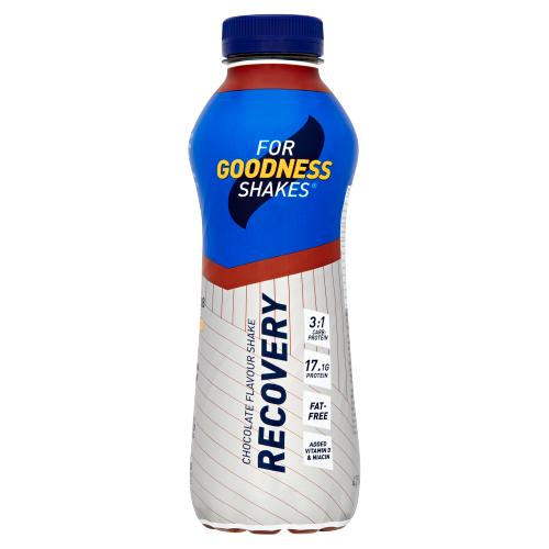 For Goodness Shakes Chocolate Flavour Shake Recovery 475ml RRP £2 CLEARANCE XL 59p or 2 for £1