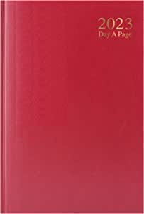 Martello A4 Page a Day Diary 2023 Red RRP £7.78 CLEARANCE XL £3.99