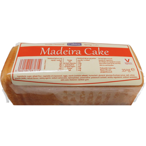 Cabico Madeira Cake 350g (July - Aug 23) RRP £1.99 CLEARANCE XL 89p or 2 for £1.50