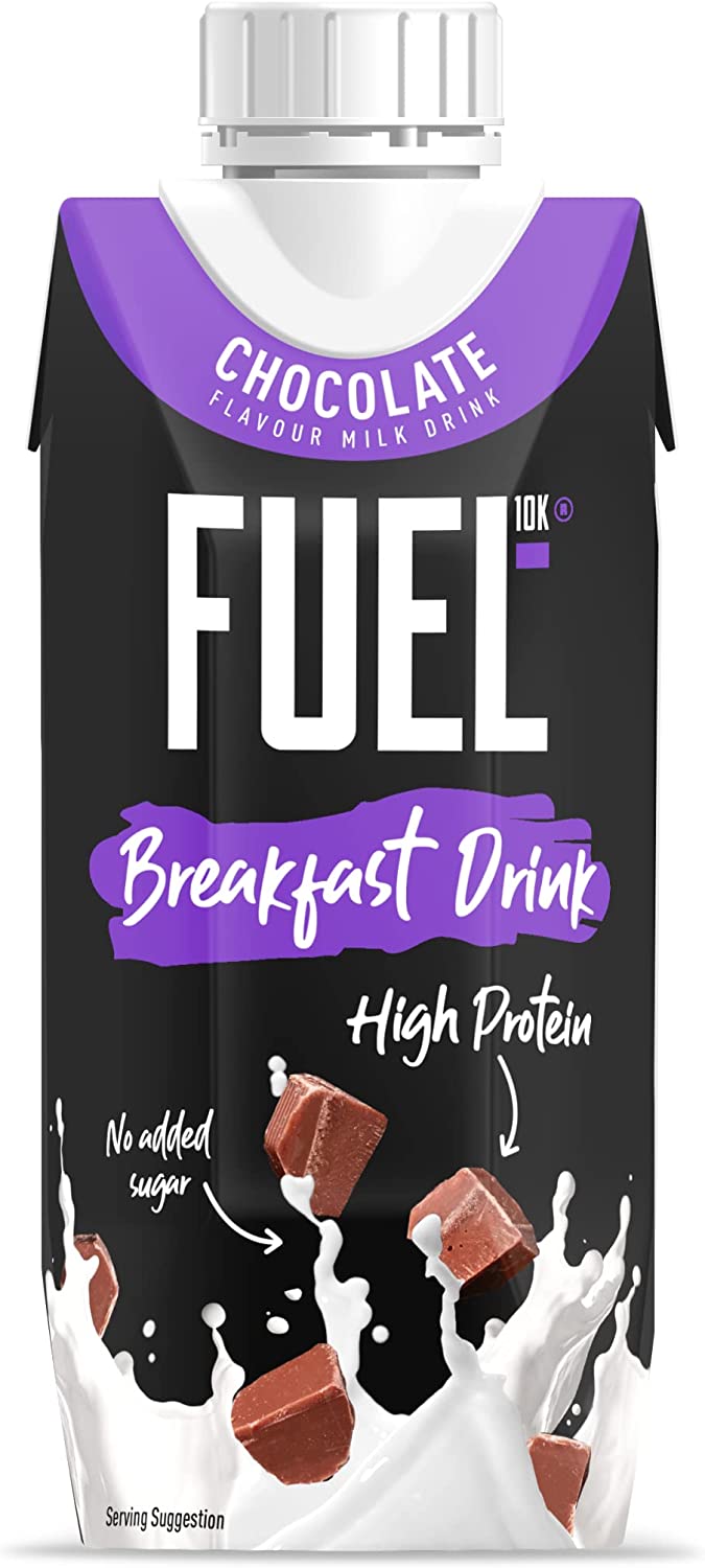 CASE PRICE Fuel10k Chocolate Protein Breakfast Milk Drink 330ml RRP £9.50 CLEARANCE XL £4.99