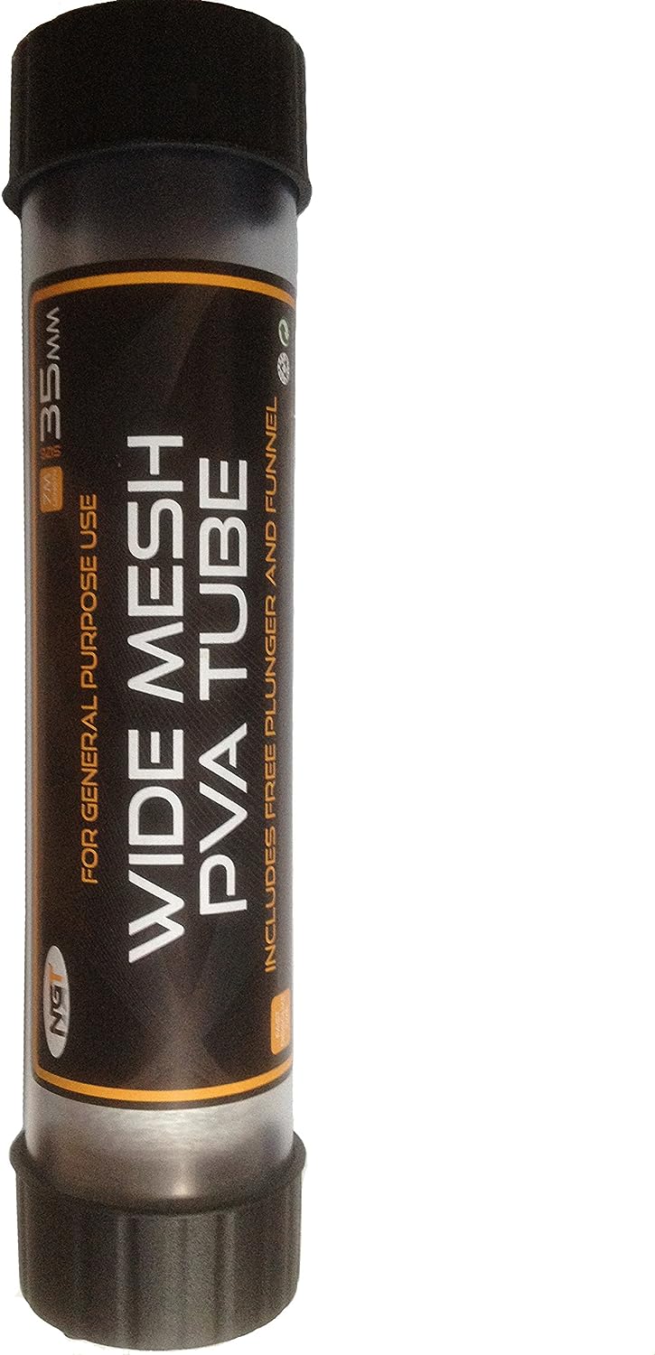 NGT Wide Tube Pva Mesh with Plunger Black 7 m x 35 mm RRP £9.88 CLEARANCE XL £7.99