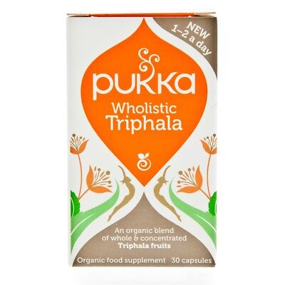 Pukka Organic Wholistic Triphala Fruits 30 Capsules RRP £16.99 CLEARANCE XL £12.99