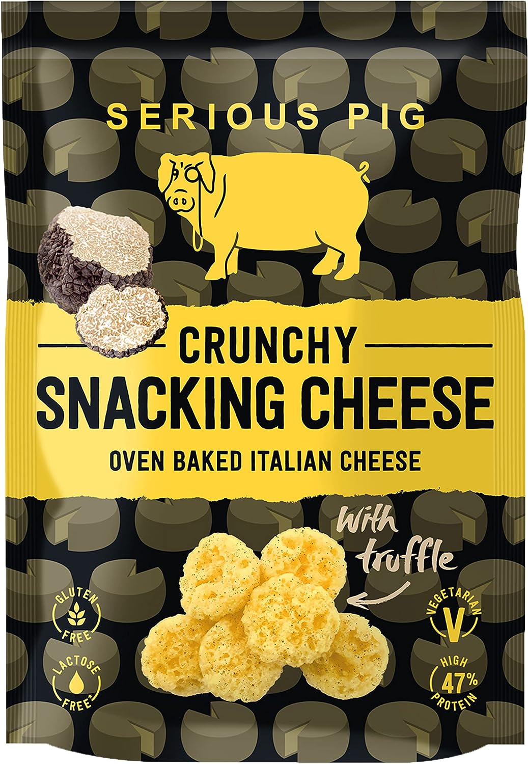 Serious Pig Crunchy Snacking Cheese with Truffle 24g RRP £1.50 CLEARANCE XL 99p