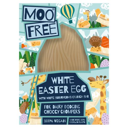 Moo Free White Easter Egg & Bunnycomb 185g RRP £6.99 CLEARANCE XL £3.99