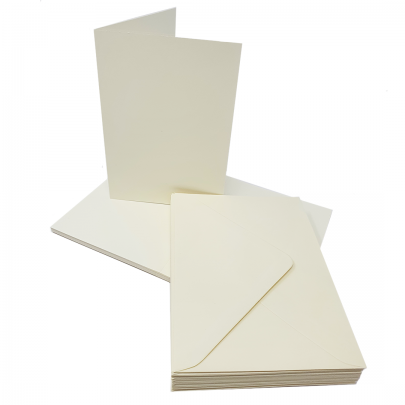 Wedding Inspirations DL Ivory Cards & Envelopes 50 Pack 300gsm RRP 6.99 CLEARANCE XL 3.99