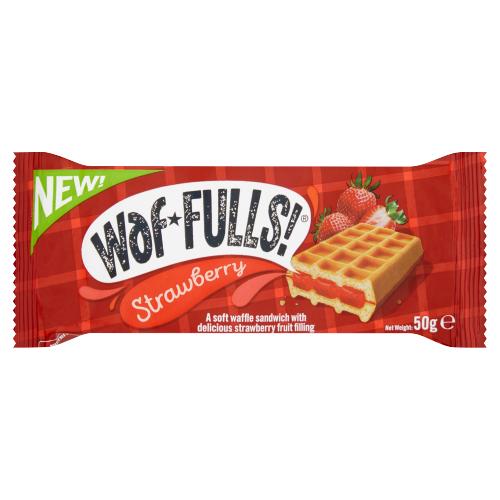 Waffulls! Strawberry 50g (Aug 23) RRP £1 CLEARANCE XL 59p or 2 for £1